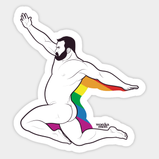 BeardJump Sticker